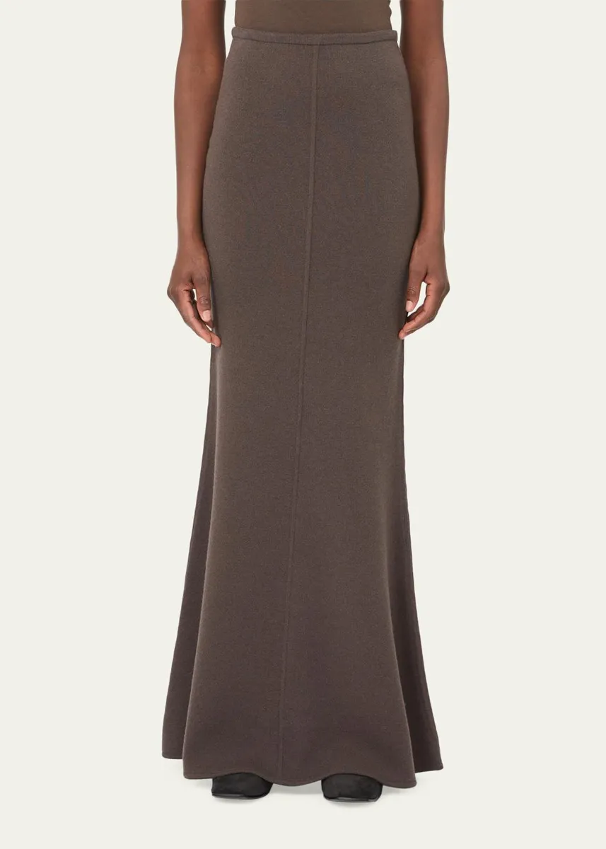 Max Mara Wool & Cashmere Knit Maxi Skirt | Thumbnail 4
