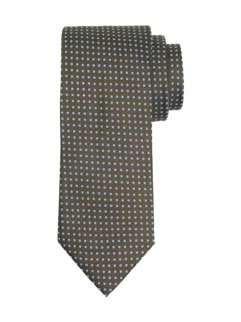 Zegna Men's Geometric Jacquard Silk Tie