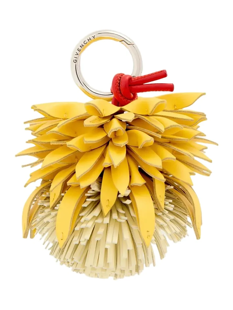 Leather Petal Bag Charm