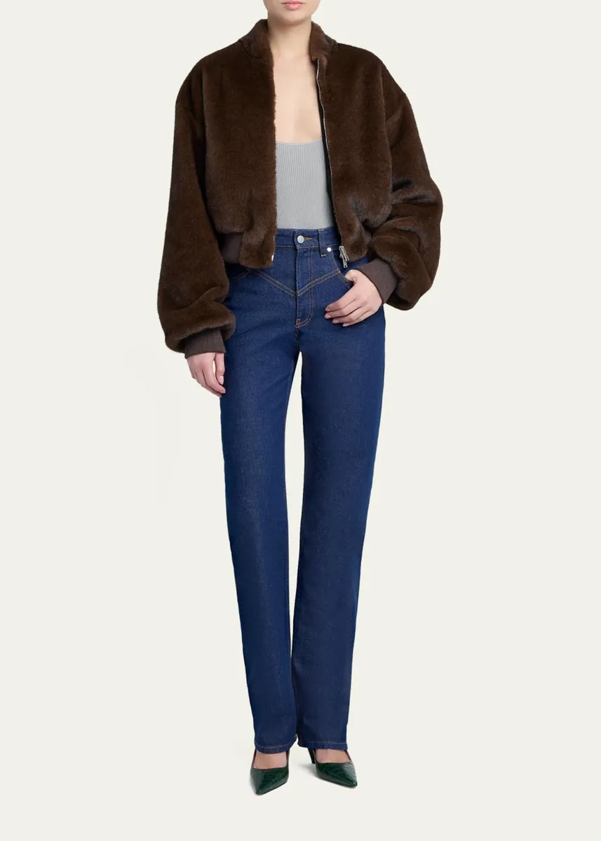 Stella McCartney Faux-Fur Bomber Jacket | Thumbnail 2 Stella McCartney Faux-Fur Bomber Jacket | Thumbnail 2