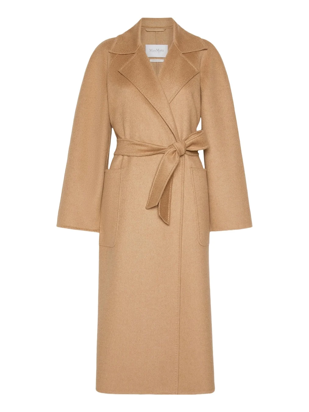 Max Mara Wool Belted Long Wrap Coat