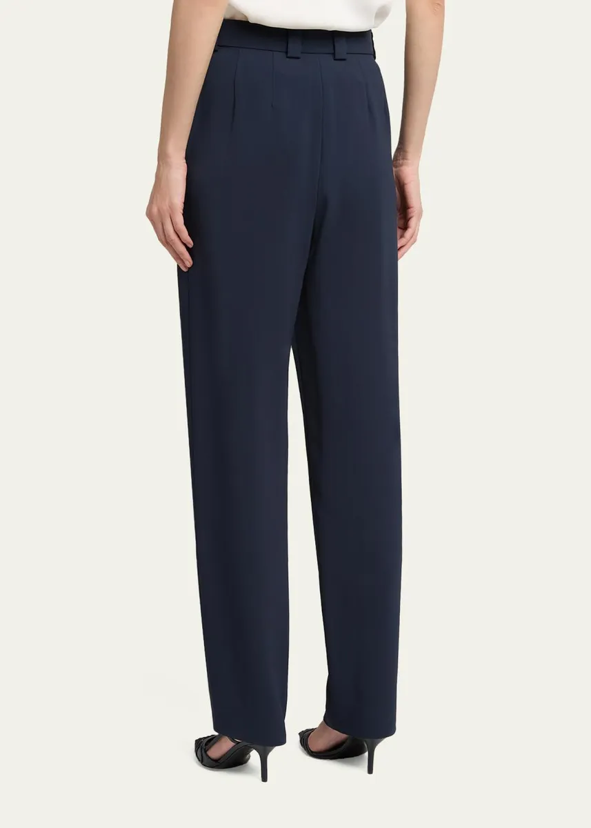 Giorgio Armani Tapered Stretch Viscose Trousers | Thumbnail 3
