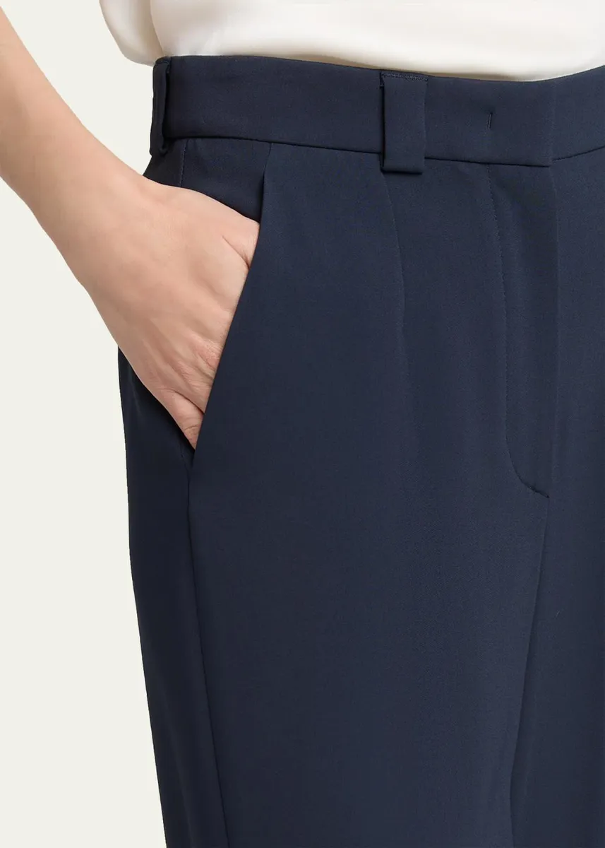 Giorgio Armani Tapered Stretch Viscose Trousers | Thumbnail 5