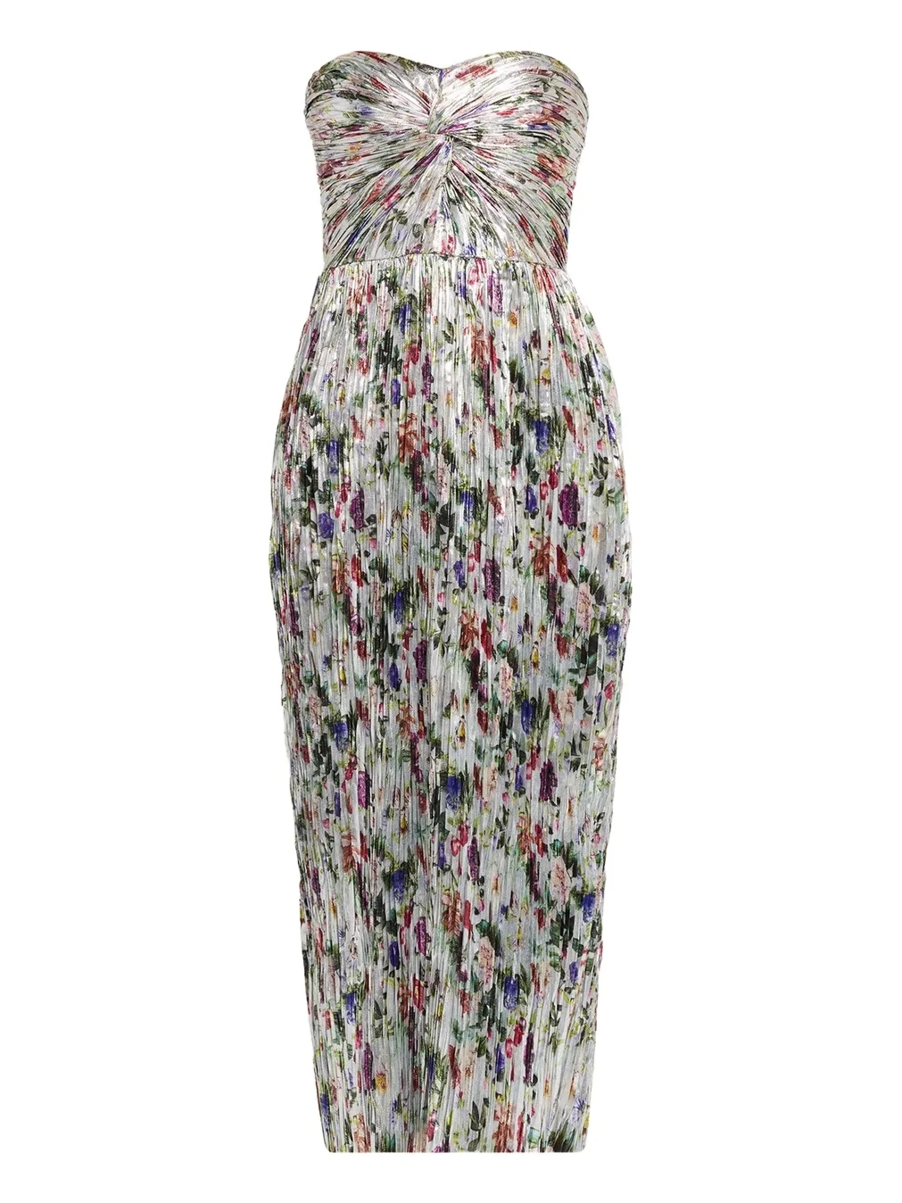 Adelaide Strapless Pleated Dress