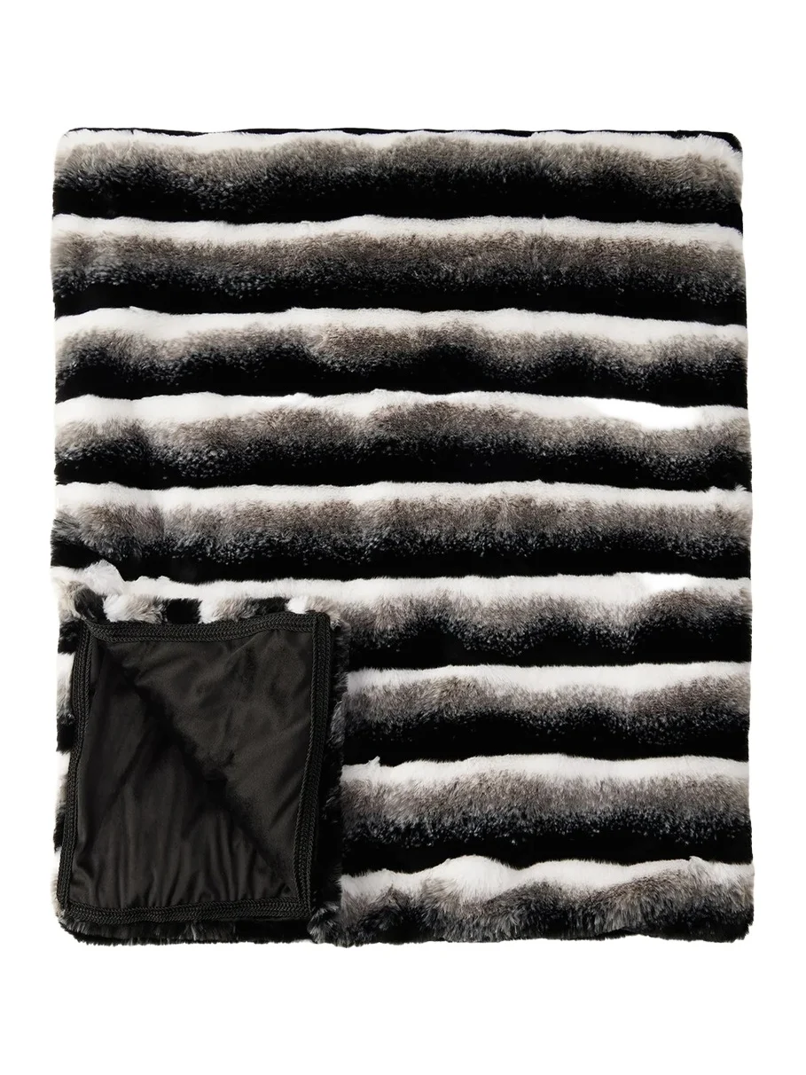 Faux Chinchilla Throw, 60" x 72" Faux Chinchilla Throw, 60" x 72"