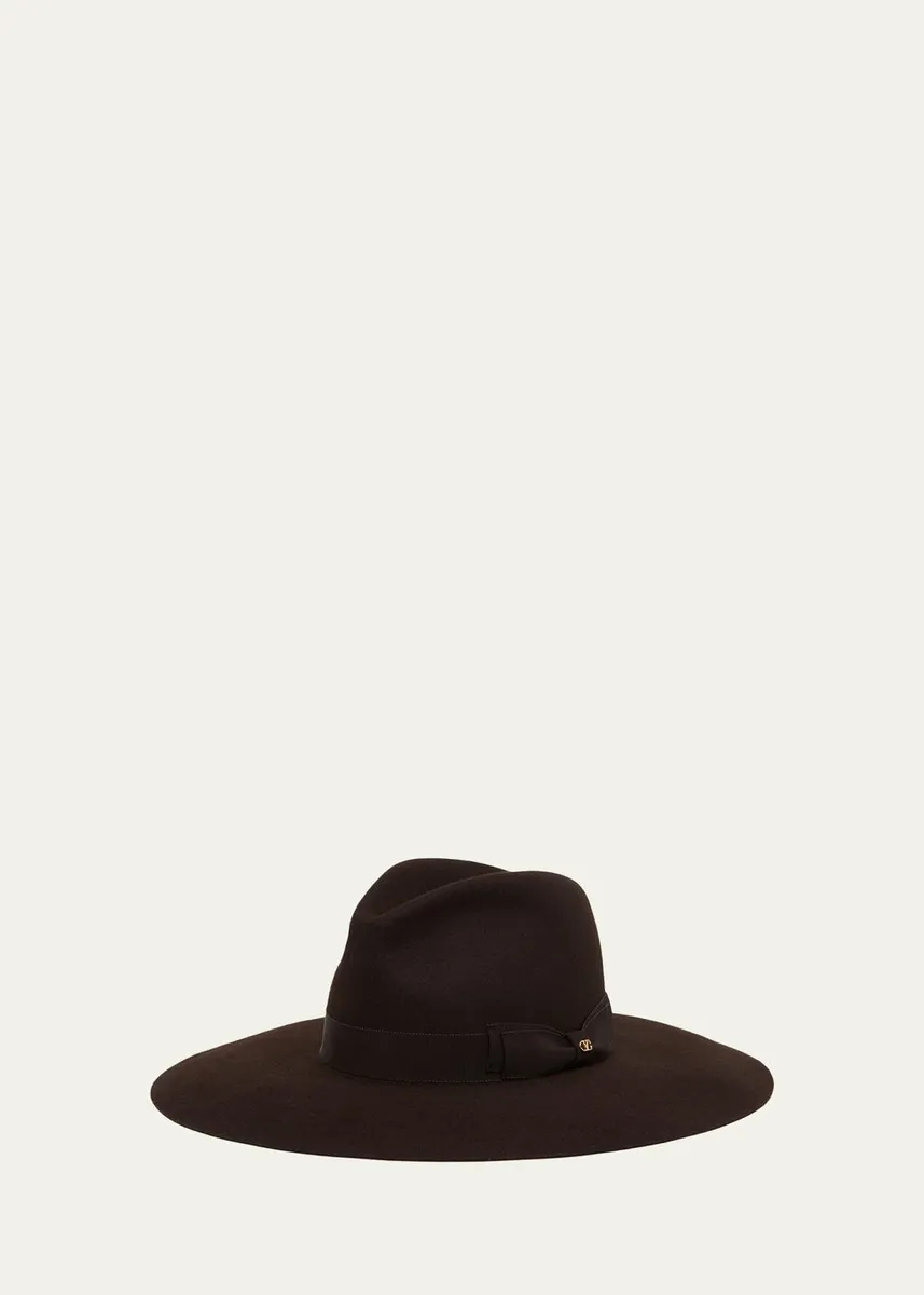Valentino Garavani VLogo Signature Large-Brim Hat | Thumbnail 2 Valentino Garavani VLogo Signature Large-Brim Hat | Thumbnail 2