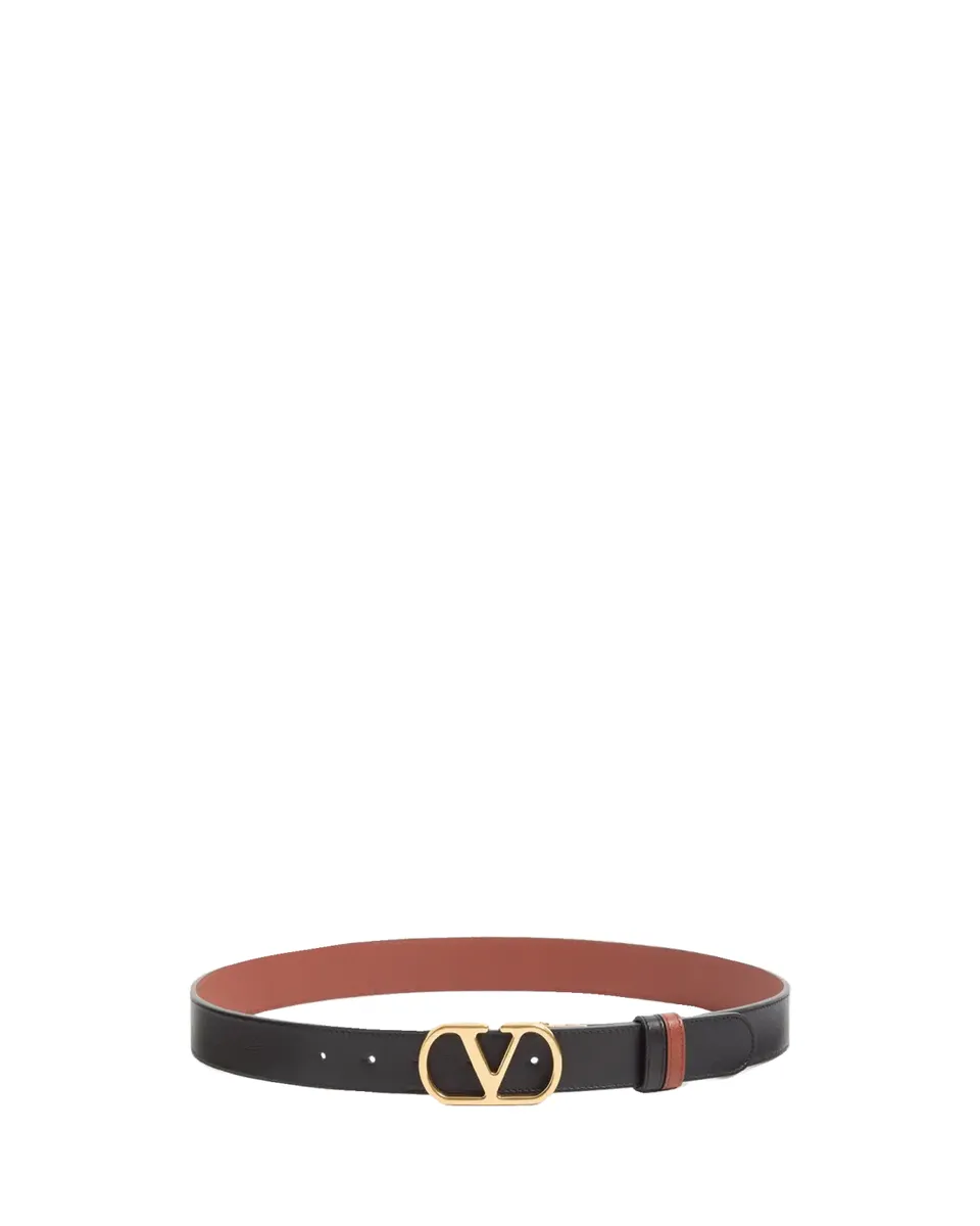 Valentino Garavani VLogo Signature Leather Belt 30MM | Thumbnail 2 Valentino Garavani VLogo Signature Leather Belt 30MM | Thumbnail 2