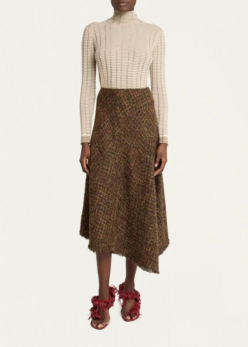 Proenza Schouler White Label Layne Tweed Midi Skirt | Thumbnail 2 Proenza Schouler White Label Layne Tweed Midi Skirt | Thumbnail 2