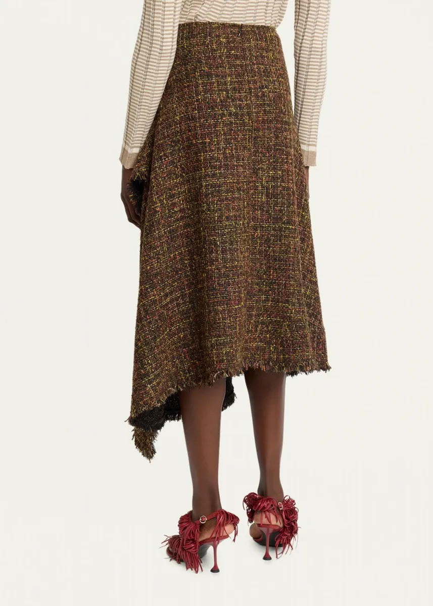 Proenza Schouler White Label Layne Tweed Midi Skirt | Thumbnail 3 Proenza Schouler White Label Layne Tweed Midi Skirt | Thumbnail 3