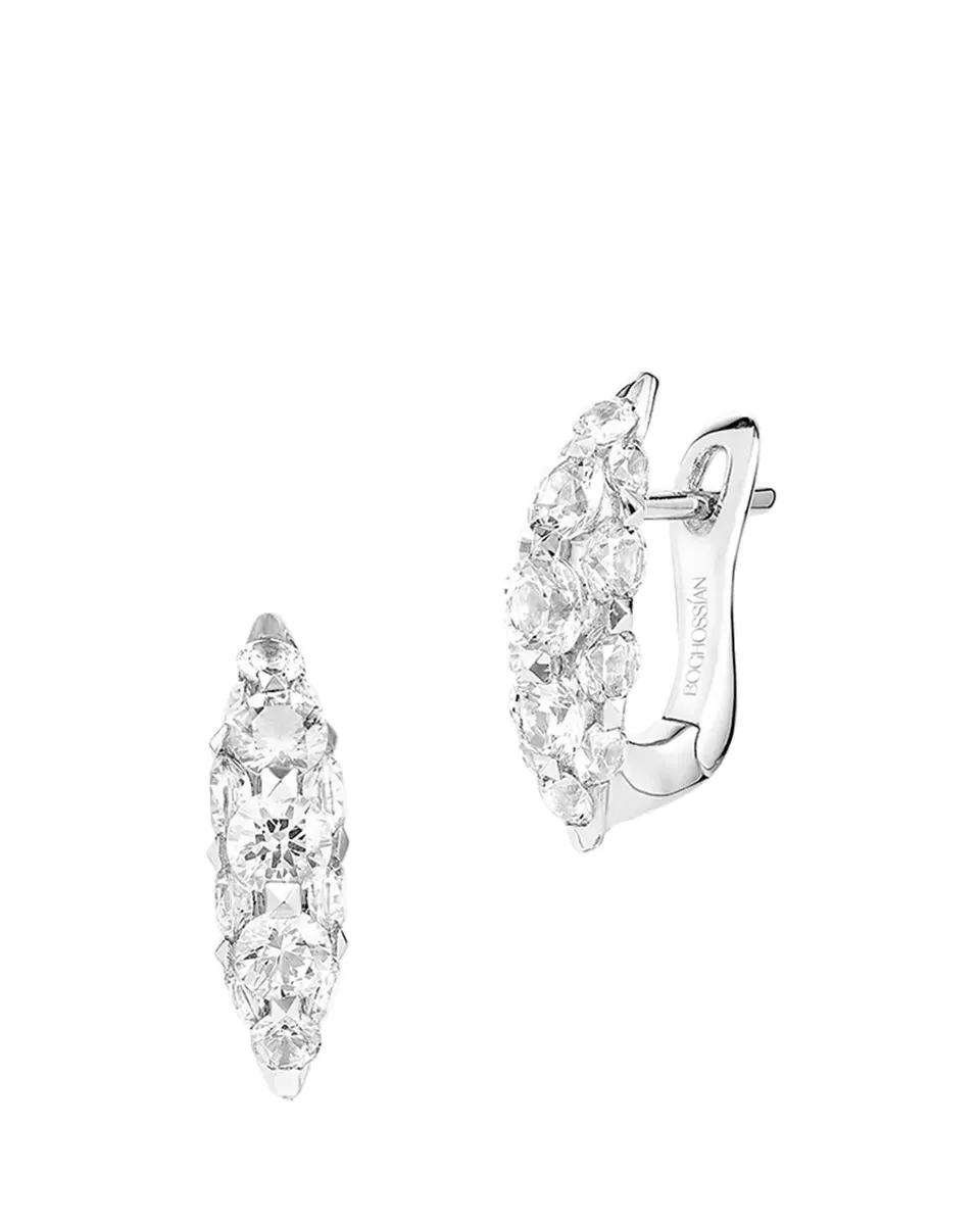 Boghossian Merveilles Icy 18K White Gold Diamond Mini Earrings | Thumbnail 2 Boghossian Merveilles Icy 18K White Gold Diamond Mini Earrings | Thumbnail 2