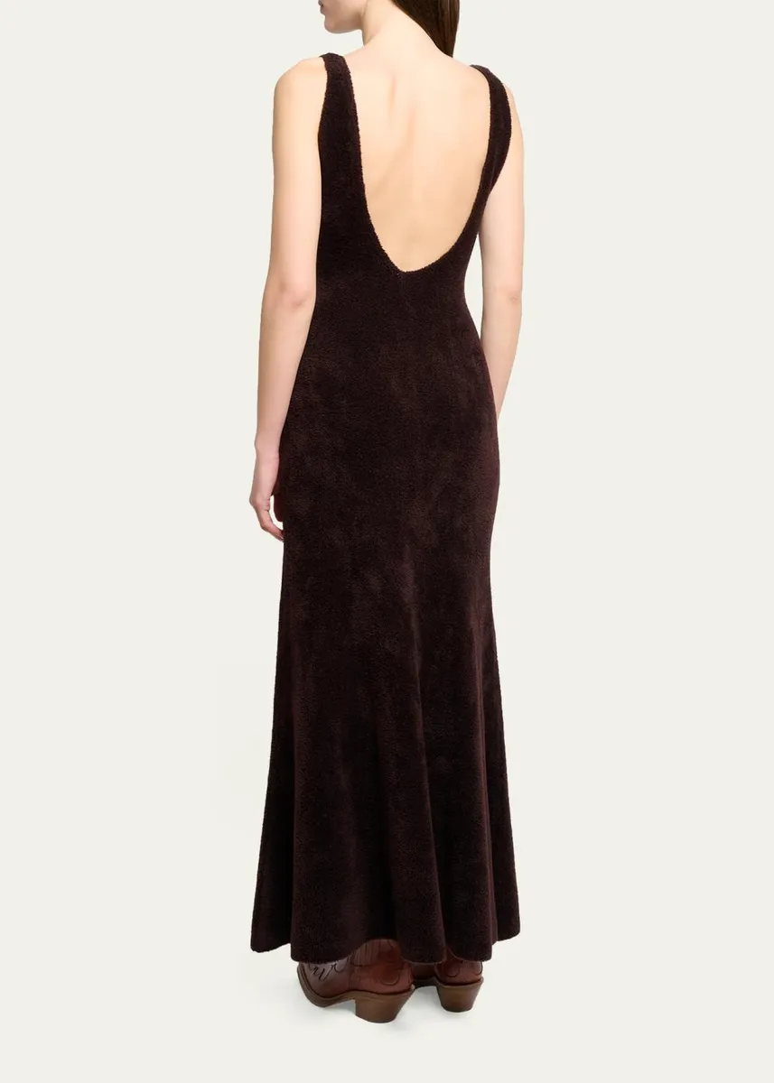 Gabriela Hearst Lady Hall Cashmere-Silk Plush Knit Maxi Slip Dress | Thumbnail 3 Gabriela Hearst Lady Hall Cashmere-Silk Plush Knit Maxi Slip Dress | Thumbnail 3