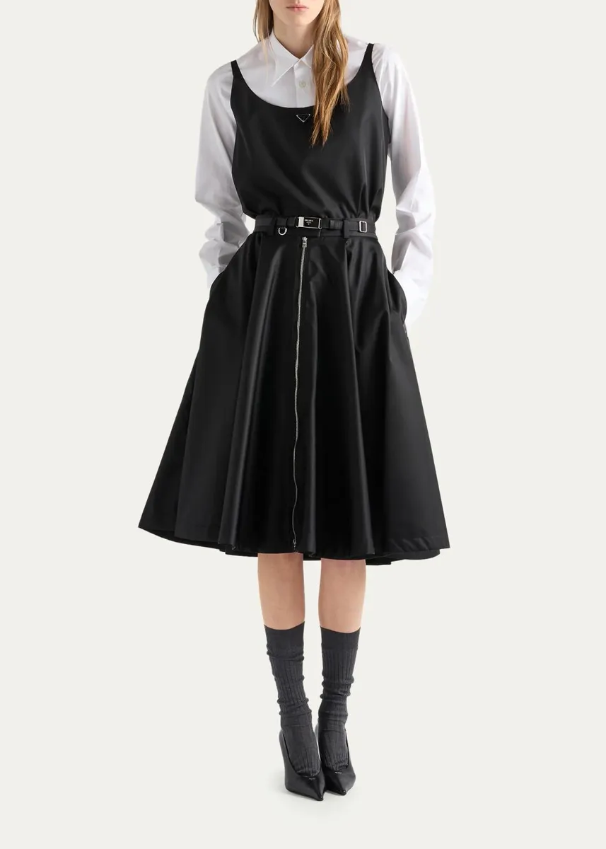 Prada Belted A-Line Skirt | Thumbnail 2 Prada Belted A-Line Skirt | Thumbnail 2