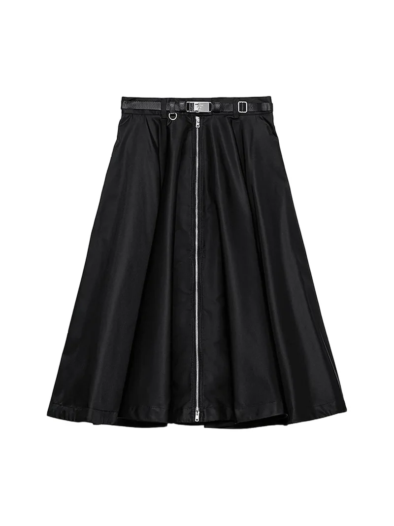 Prada Belted A-Line Skirt | Thumbnail 1 Prada Belted A-Line Skirt | Thumbnail 1