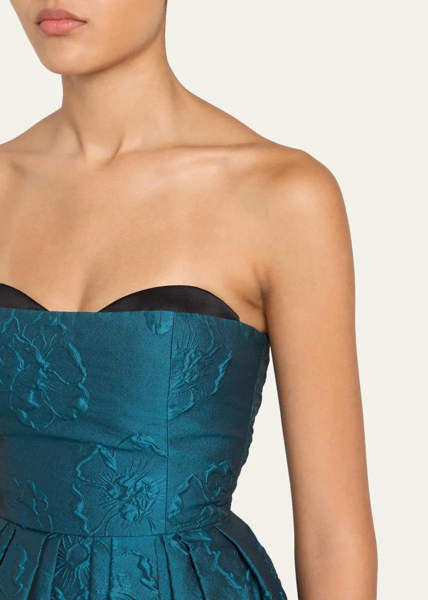 Ulla Johnson Katerina Strapless Jacquard Midi Dress | Thumbnail 5