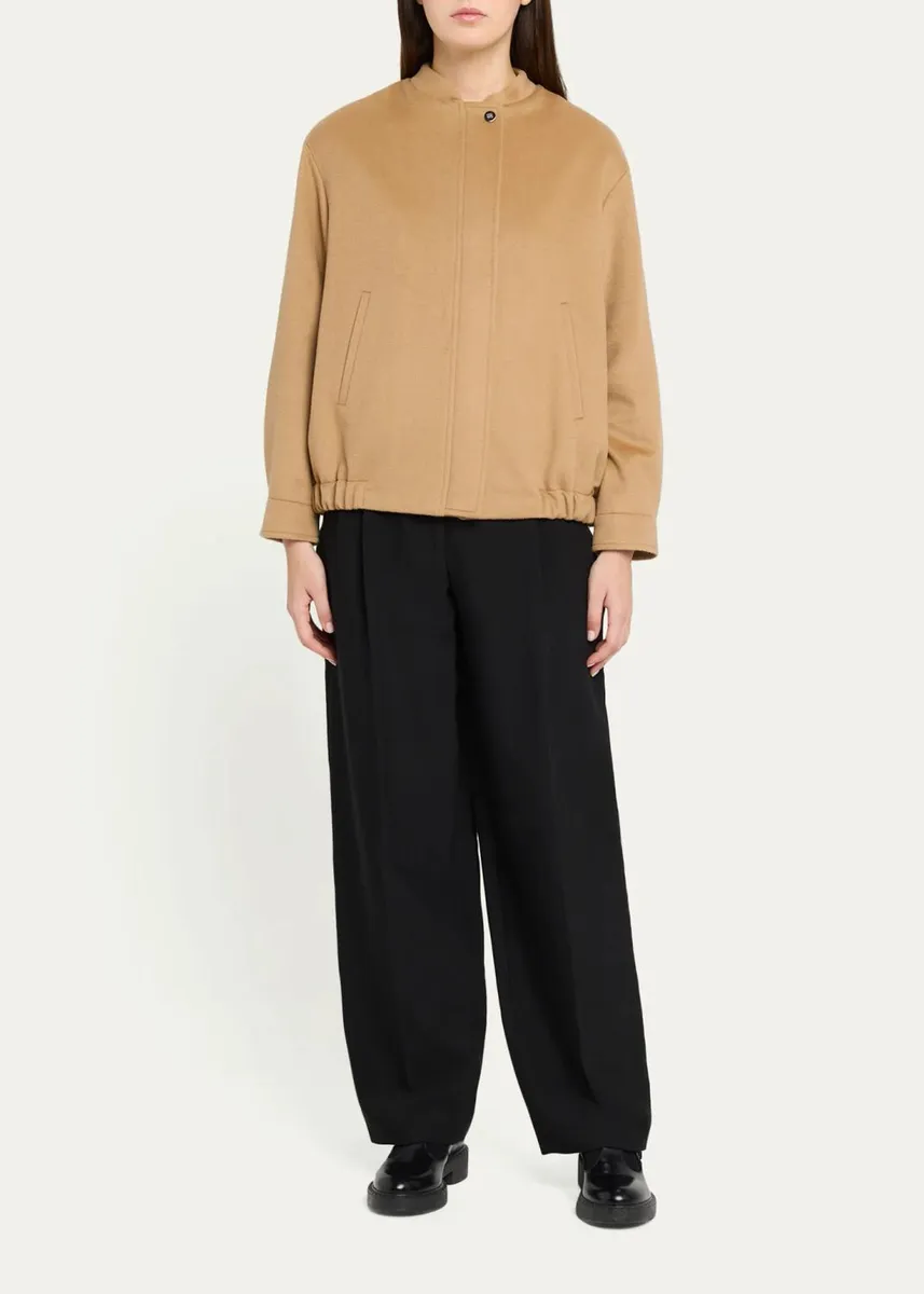 Cinzia Rocca Short Collarless Bomber Jacket | Thumbnail 2