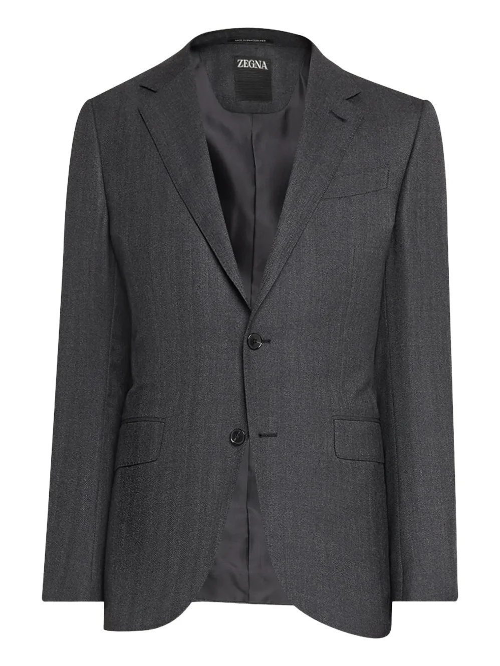 Zegna Men's Wool Micro-Chevron Two-Piece Suit