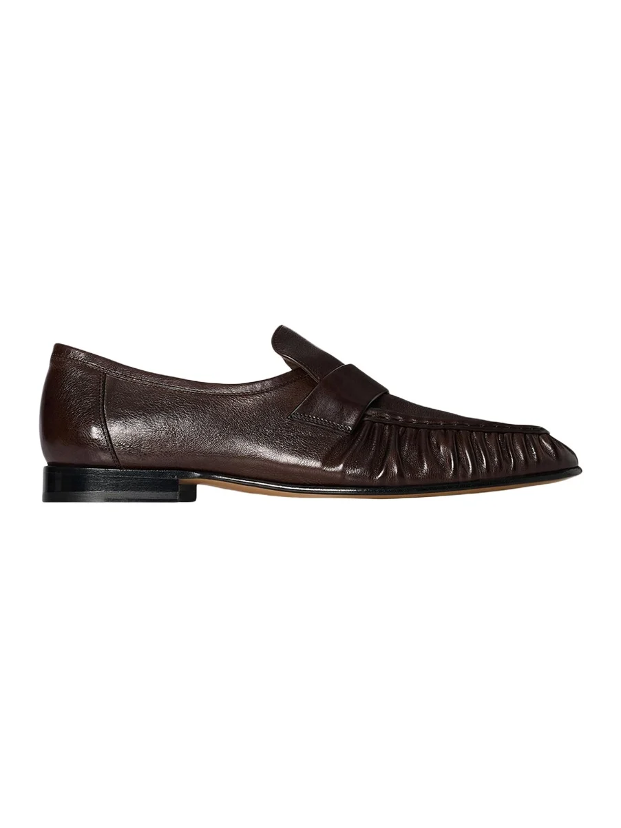 The Row Men's Soft Grained Leather Penny Loafers