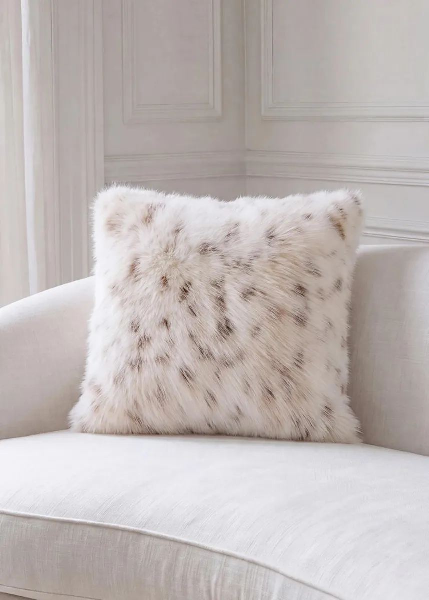 Lyla Grant Faux Lynx Pillow, 20" Square | Thumbnail 2