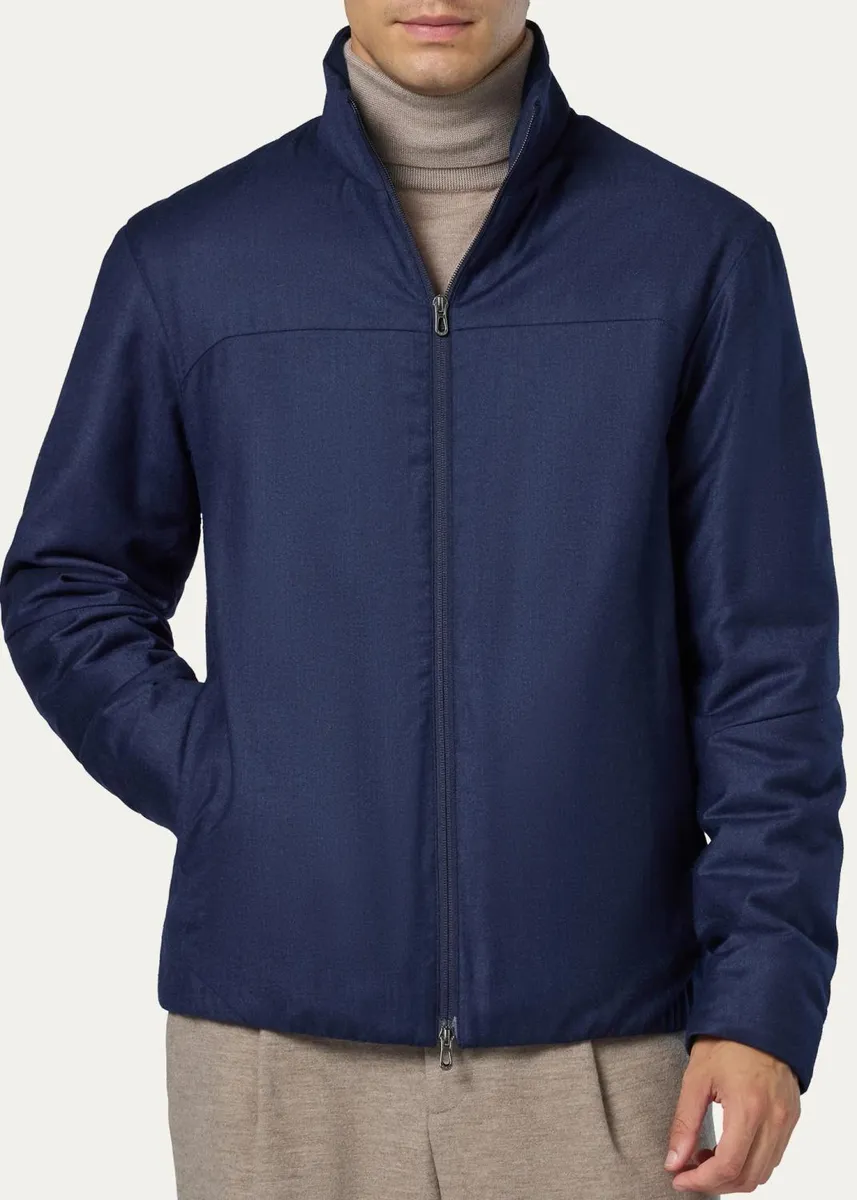 Sease Men's Stand Collar Full-Zip Jacket | Thumbnail 3 Sease Men's Stand Collar Full-Zip Jacket | Thumbnail 3