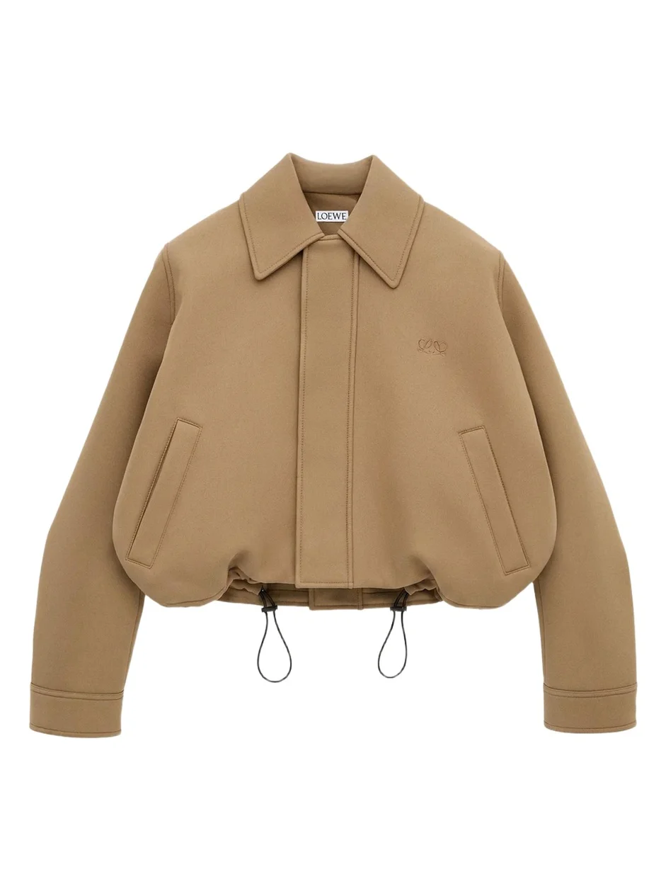 Cotton Twill Drawstring Balloon Jacket Cotton Twill Drawstring Balloon Jacket