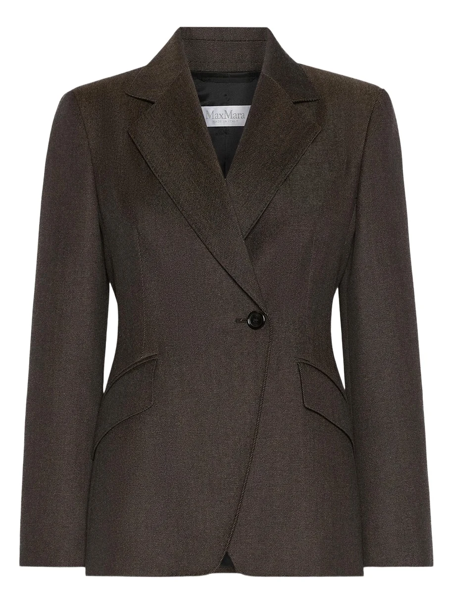 Max Mara Double-Breasted Wool-Blend Jacket