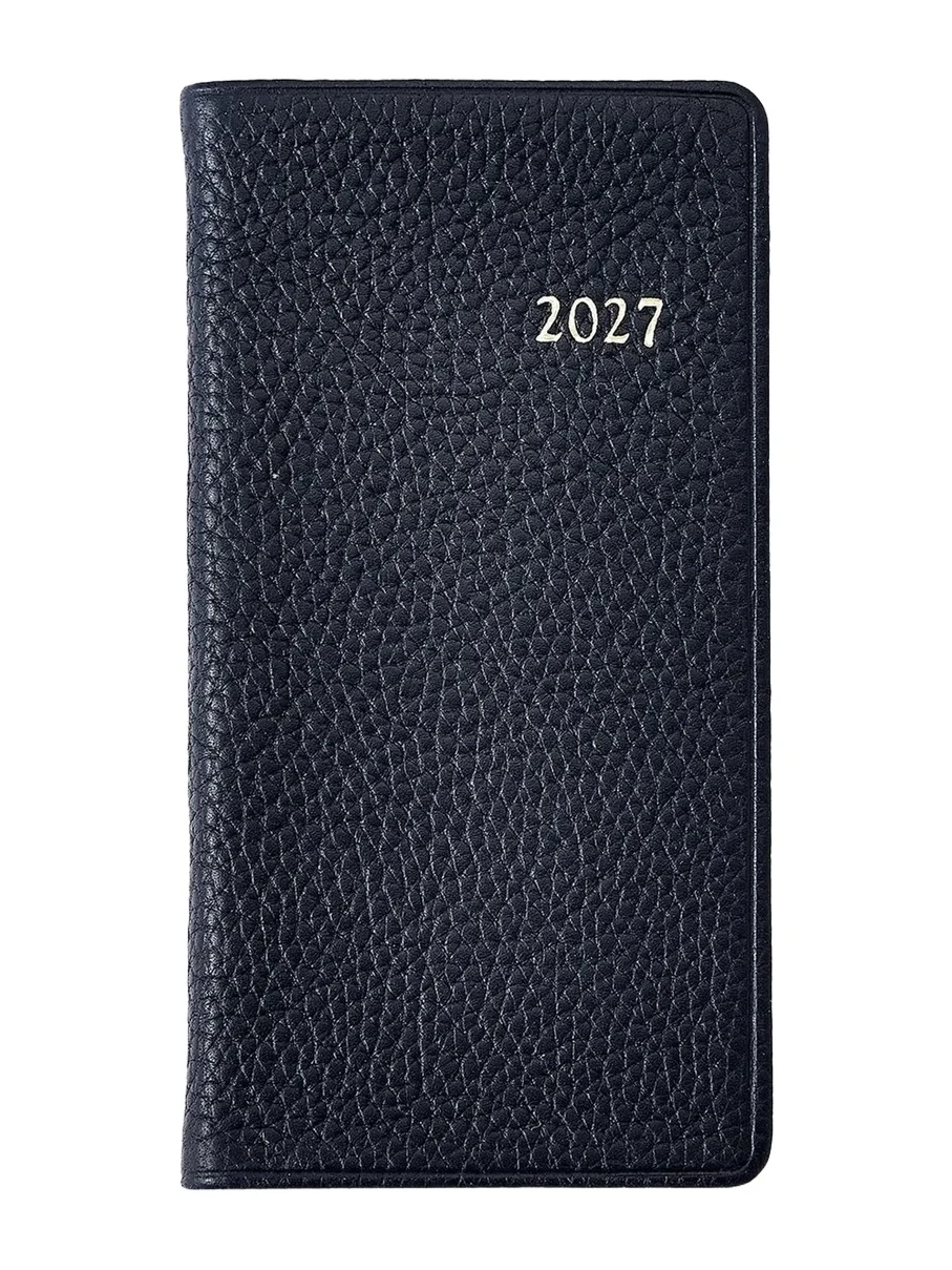 Graphic Image 2027 6" Leather Pocket Datebook