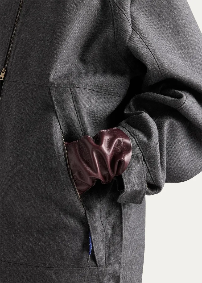 Prada Straight Fit Wool Jacket | Thumbnail 5 Prada Straight Fit Wool Jacket | Thumbnail 5