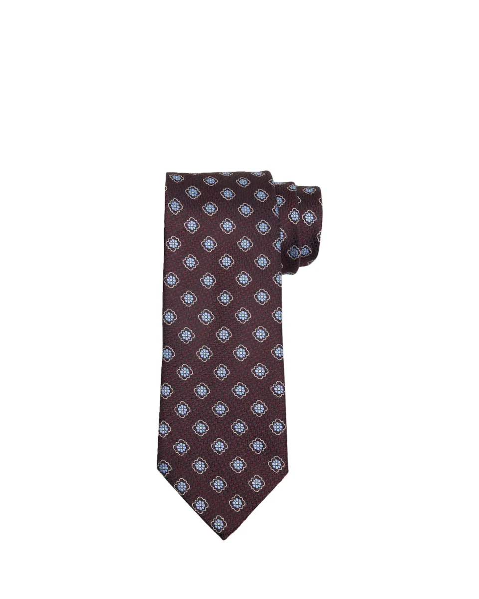 Zegna Men's Floral Jacquard Silk Tie | Thumbnail 2 Zegna Men's Floral Jacquard Silk Tie | Thumbnail 2