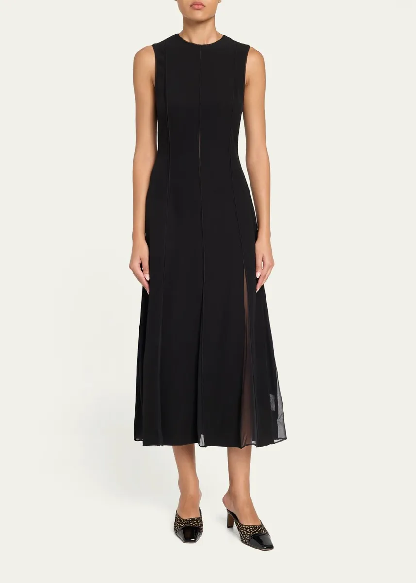 Ulla Johnson Laure Chiffon Sleeveless Midi Dress | Thumbnail 2