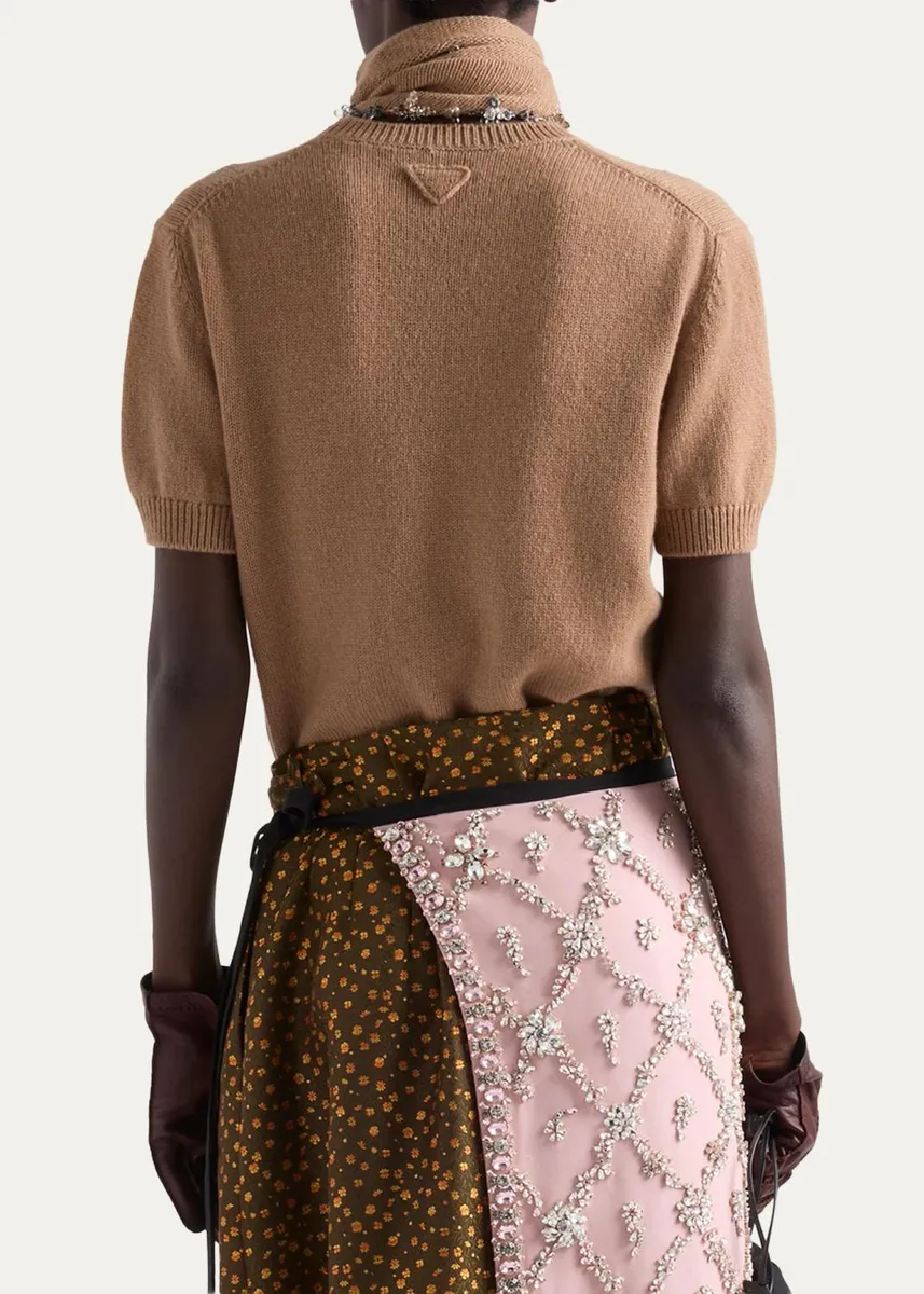 Prada Embellished Cashmere Sweater | Thumbnail 3 Prada Embellished Cashmere Sweater | Thumbnail 3