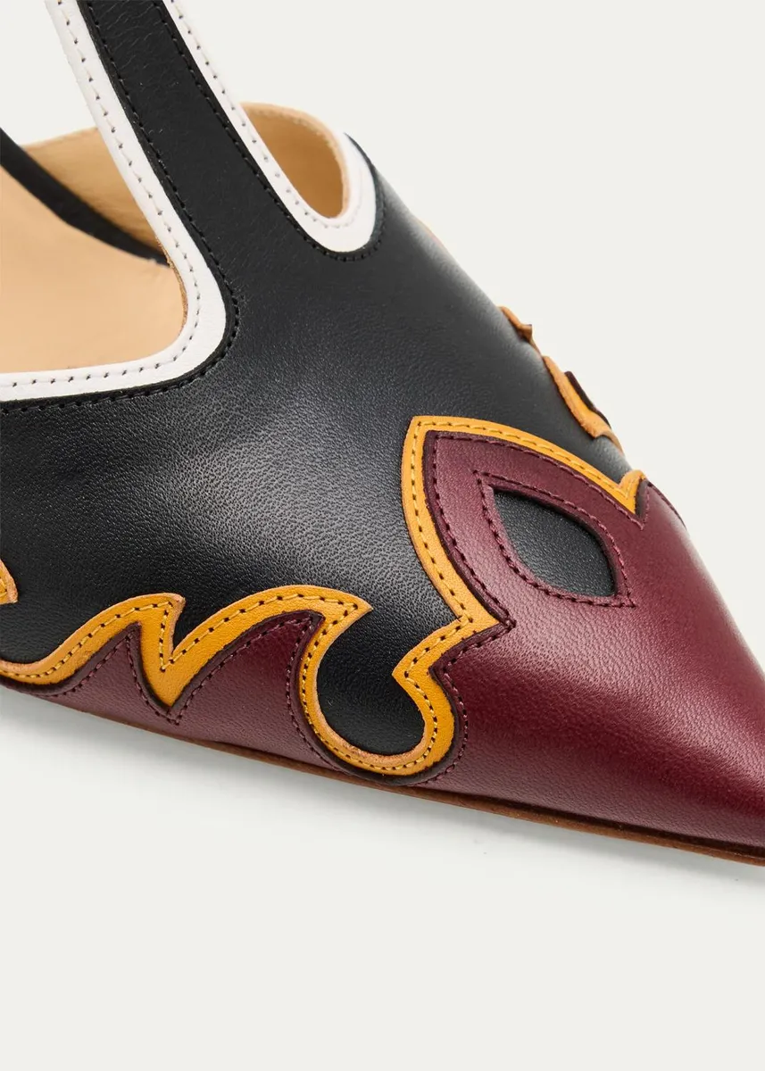 Gabriela Hearst 75mm Duna Western Leather Ankle-Strap Pumps | Thumbnail 3