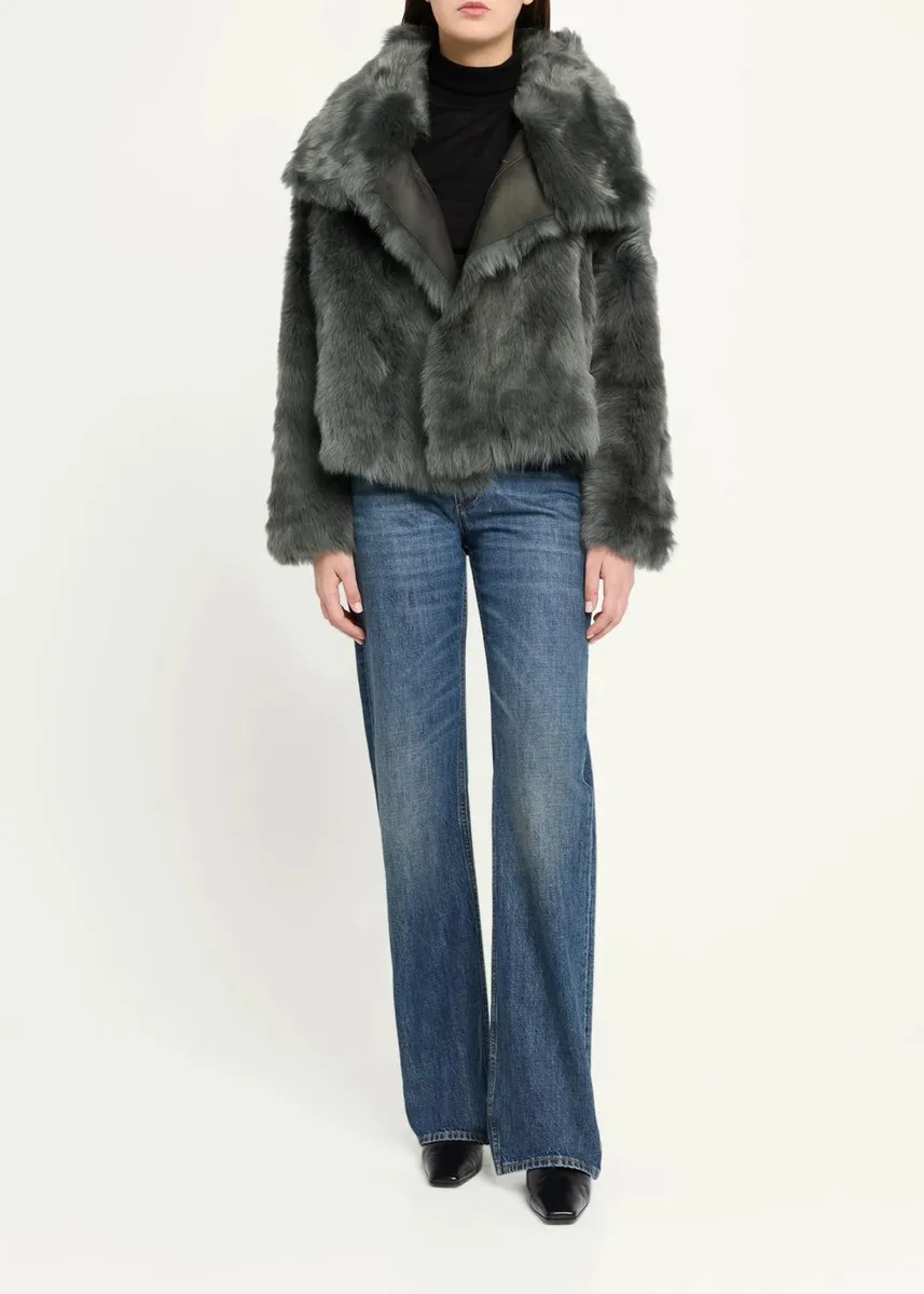 Yves Salomon Veste Reversible Leather & Shearling Jacket | Thumbnail 2 Yves Salomon Veste Reversible Leather & Shearling Jacket | Thumbnail 2