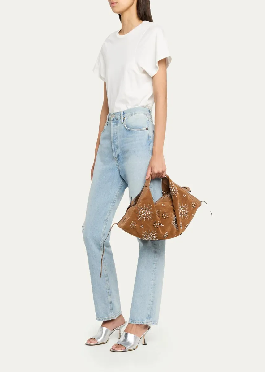 3.1 Phillip Lim Luna Studded Faux Suede Top-Handle Bag | Thumbnail 5 3.1 Phillip Lim Luna Studded Faux Suede Top-Handle Bag | Thumbnail 5
