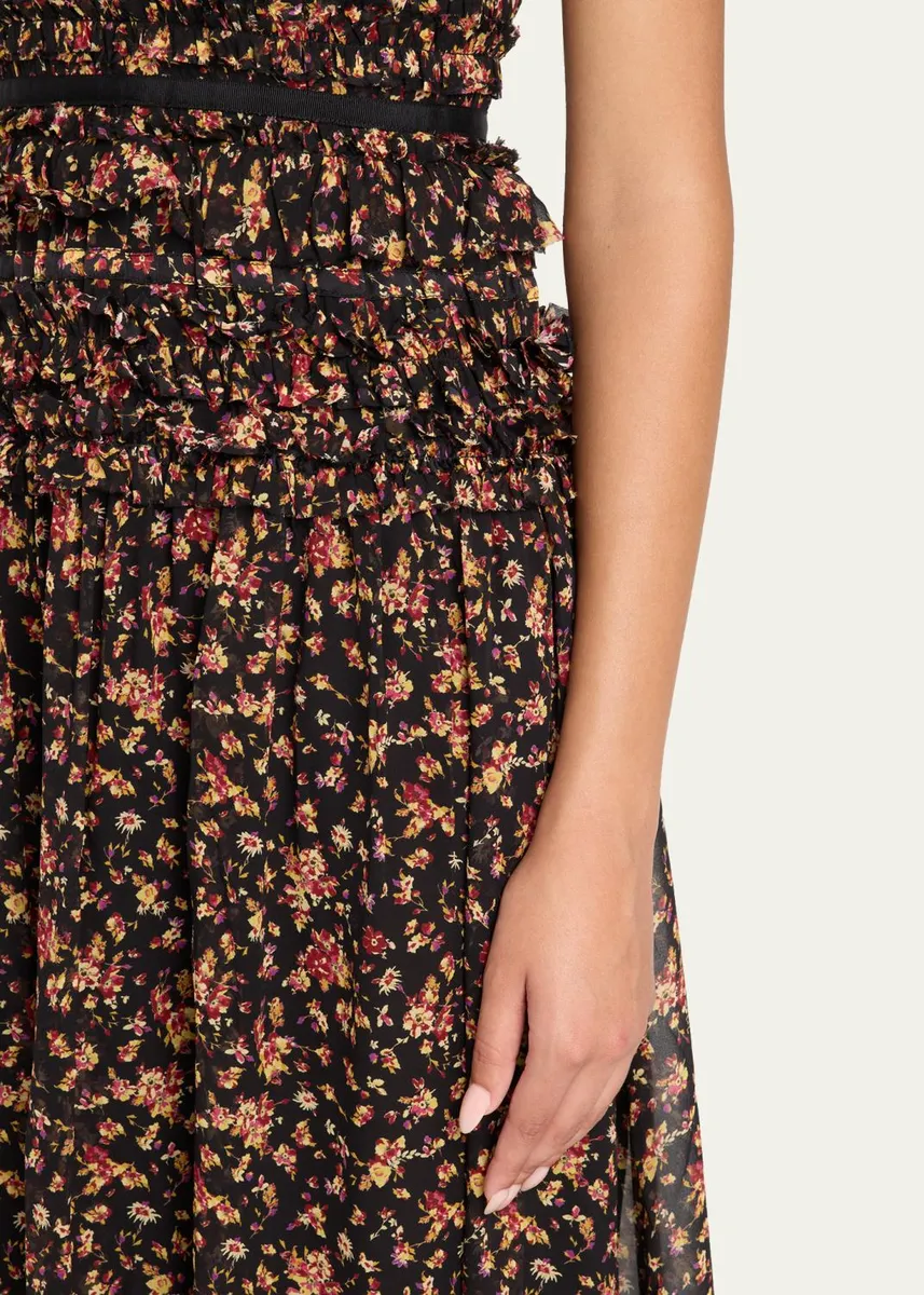Ulla Johnson Etta Sleeveless Silk Maxi Dress | Thumbnail 5