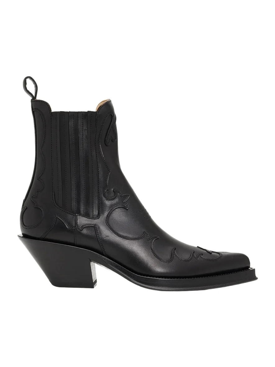 Gabriela Hearst 50mm Cassidy Leather Cowboy Ankle Boots