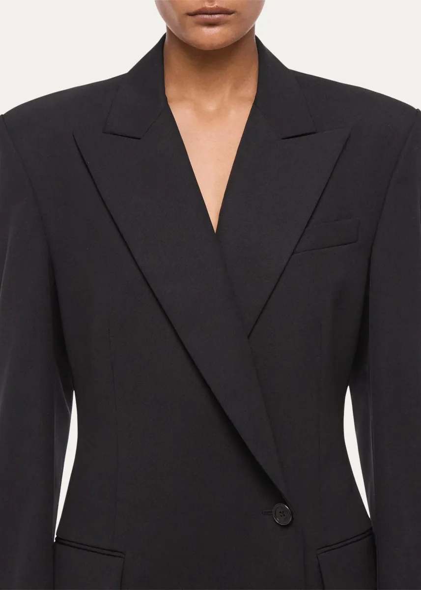Helmut Lang Wool Gabardine Blazer | Thumbnail 4 Helmut Lang Wool Gabardine Blazer | Thumbnail 4