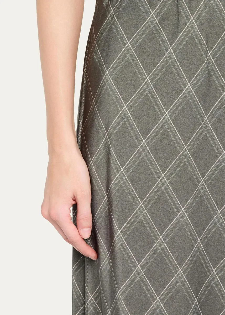Vince Diamond Plaid Midi Skirt | Thumbnail 5 Vince Diamond Plaid Midi Skirt | Thumbnail 5