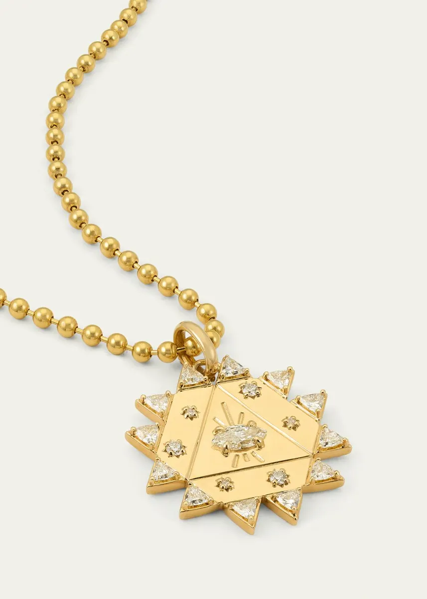 Dara Kaye Alchemy Mega Sun Transformation Pendant Necklace with Diamonds | Thumbnail 3