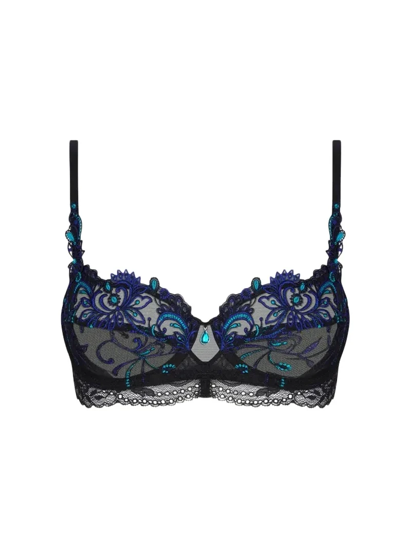 Lise Charmel Embroidered Lace-Trim Demi Bra