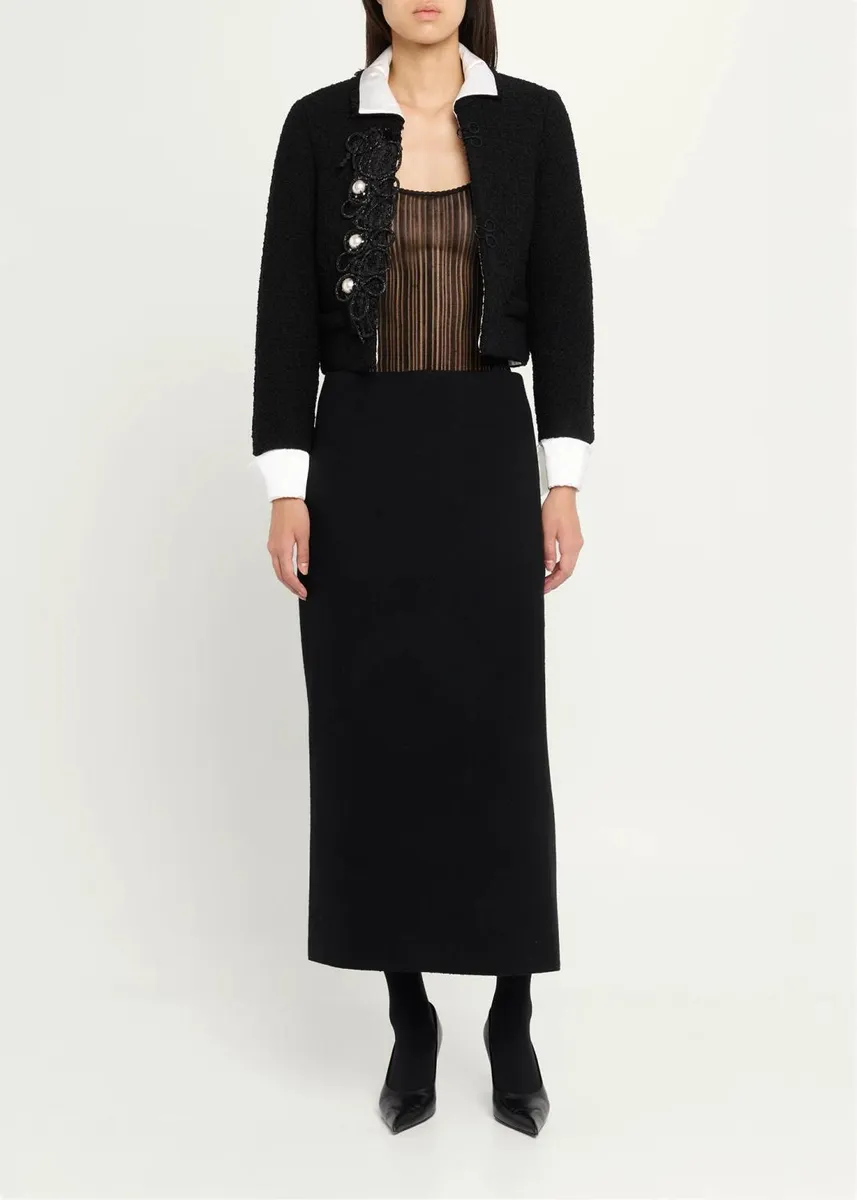 Marc Jacobs Runway Tweed Virgin-Wool Blend Jacket | Thumbnail 2