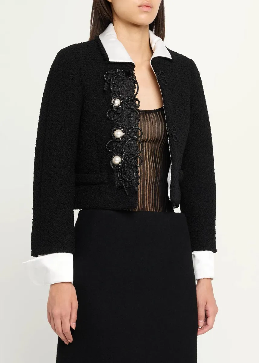 Marc Jacobs Runway Tweed Virgin-Wool Blend Jacket | Thumbnail 4