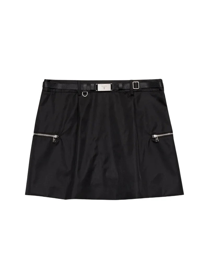 Prada Belted Mini Skirt