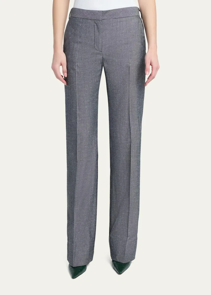 Stella McCartney Twill Straight-Leg Pants | Thumbnail 4 Stella McCartney Twill Straight-Leg Pants | Thumbnail 4