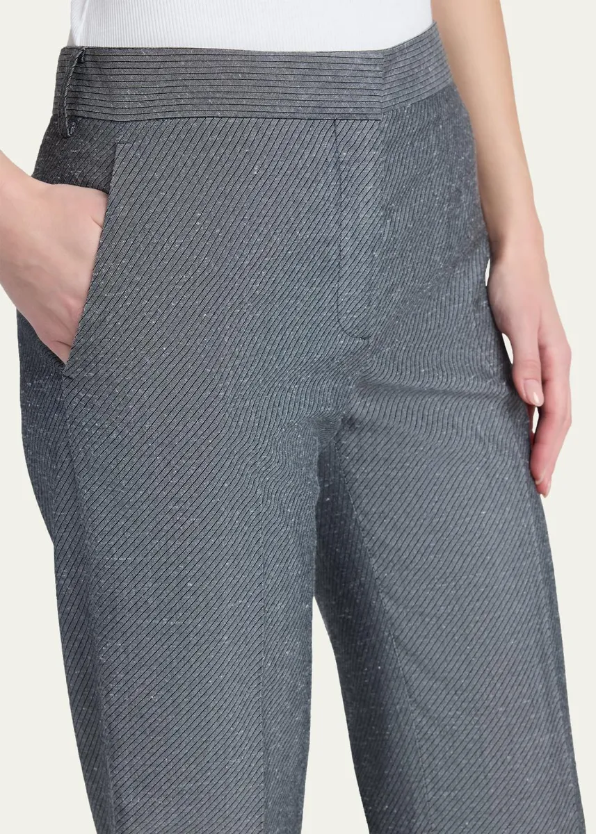 Stella McCartney Twill Straight-Leg Pants | Thumbnail 5 Stella McCartney Twill Straight-Leg Pants | Thumbnail 5