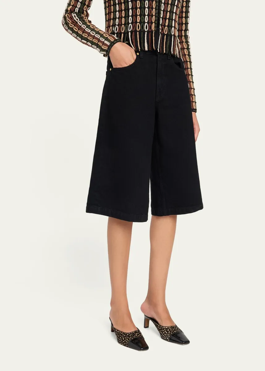 Ulla Johnson The Rowan Denim Culottes | Thumbnail 4 Ulla Johnson The Rowan Denim Culottes | Thumbnail 4