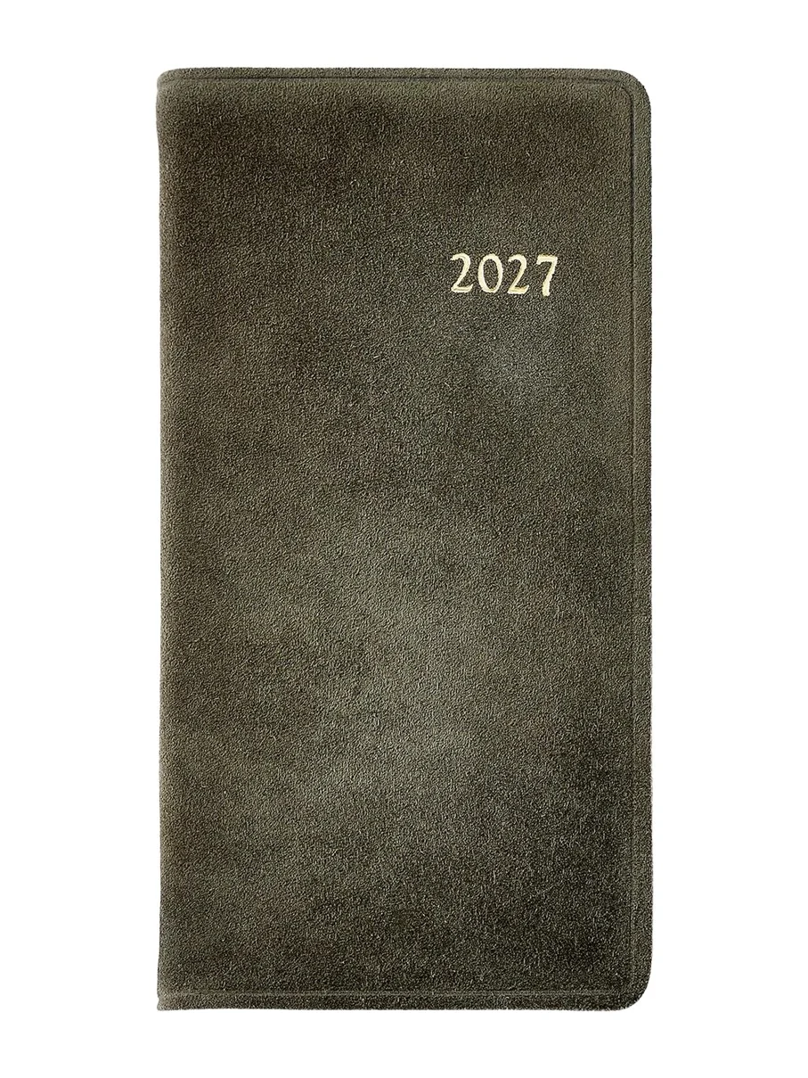 Graphic Image 2027 6" Leather Pocket Datebook