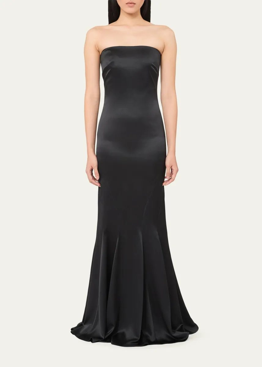 Max Mara Strapless Silk Mermaid Gown | Thumbnail 2 Max Mara Strapless Silk Mermaid Gown | Thumbnail 2