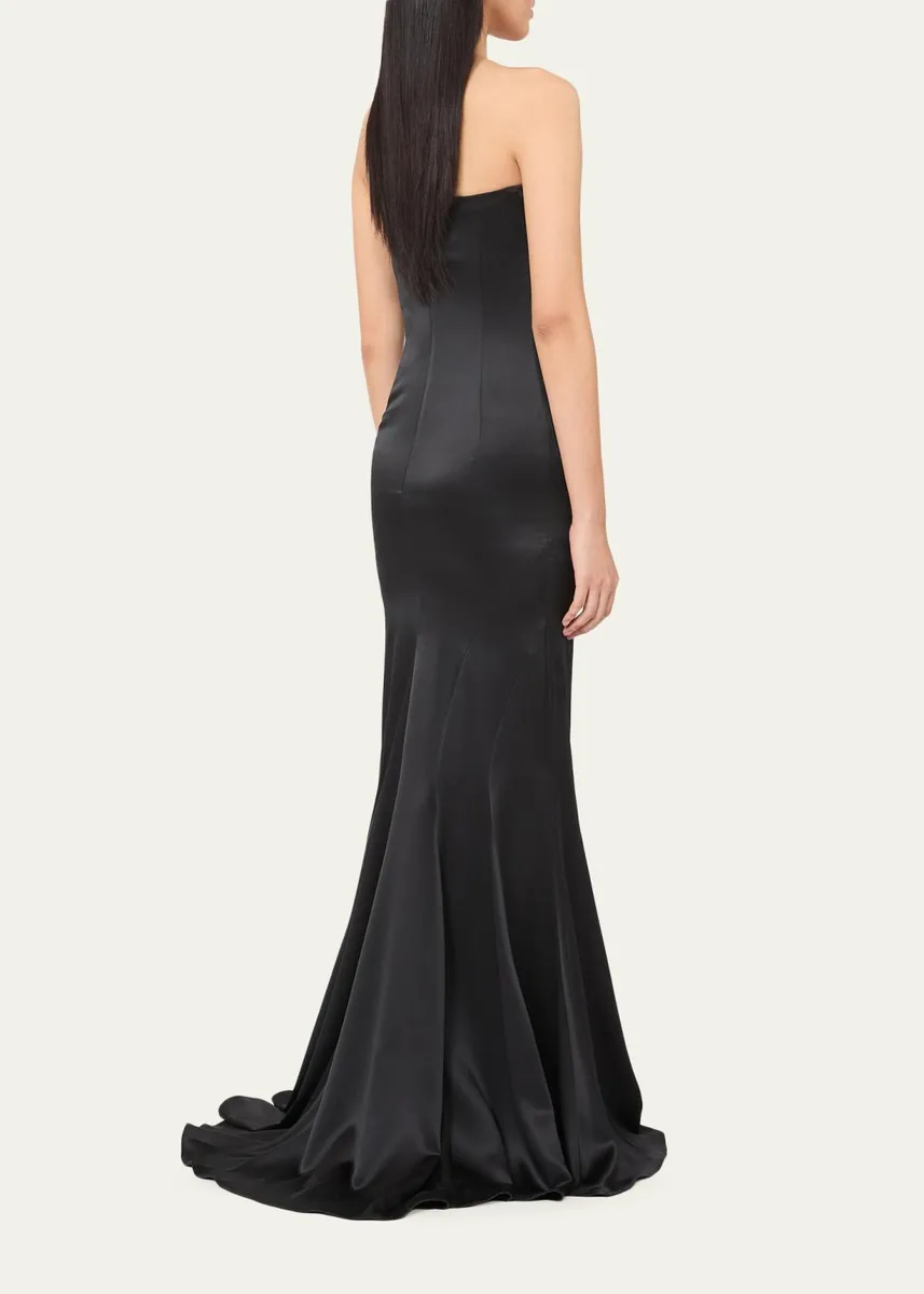 Max Mara Strapless Silk Mermaid Gown | Thumbnail 3 Max Mara Strapless Silk Mermaid Gown | Thumbnail 3