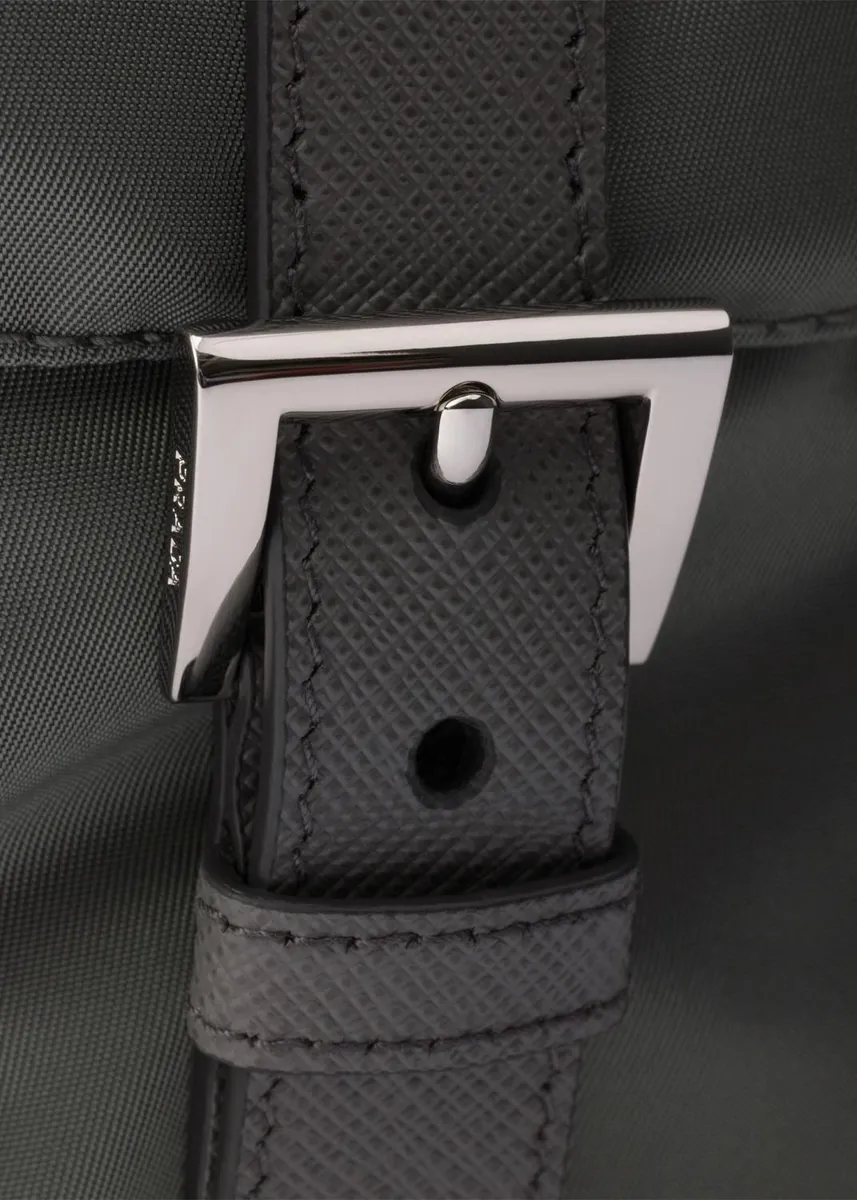 Prada Vela Leather-Trim Re-Nylon Backpack | Thumbnail 5