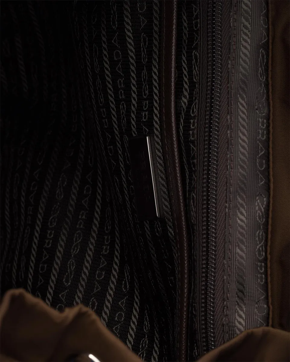 Prada Vela Leather-Trim Re-Nylon Backpack | Thumbnail 7